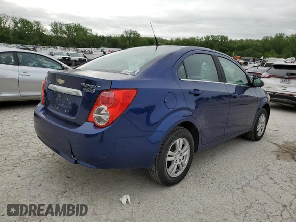 2013 Chevrolet Sonic LT with VIN 1G1JC5SH4D4204450, listed as a Copart auction lot 55173345 with 135,604 mi miles and Clean Title. Bid and sale history available at DreamBid. Image 3.