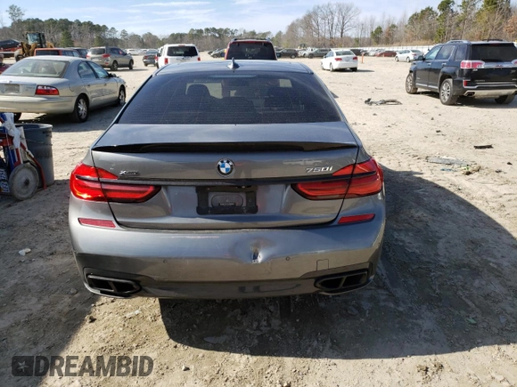 2016 BMW 7 Series 750i xDrive with VIN WBA7F2C58GG415596, listed as a Copart auction lot 40374203 with 91,226 mi miles. Bid and sale history available at carsss.com. Image 6.