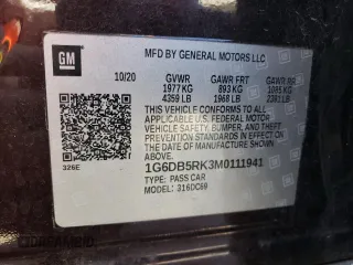 2021 Cadillac CT4 Premium Luxury z VIN 1G6DB5RK3M0111941, wystawiony jako Copart lot #67996564 z przebiegiem 54 216 mil mil oraz Szkody całkowita. Historia ofert i sprzedaży dostępna na DreamBid. Obrazek 12.