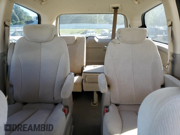 2009 Kia Sedona LX with VIN KNDMB233X96275253, listed as a Copart auction lot 75647264 with 202,841 mi miles and Salvage Title. Bid and sale history available at carsss.com. Image 10.