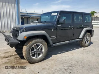 2017 Jeep Wrangler Unlimited Sport with VIN 1C4BJWDG2HL605261, listed as a Copart auction lot 56522615 with 49,872 mi miles and Salvage title. Bid and sale history available at DreamBid. Image 1.