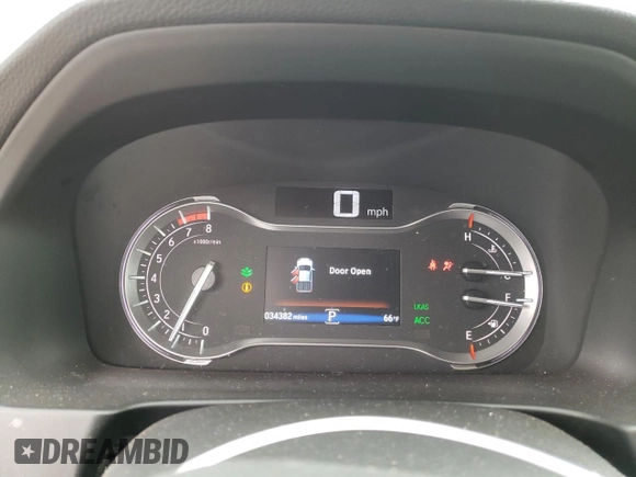 2021 Honda Ridgeline RTL-E with VIN 5FPYK3F71MB016967, listed as a Copart auction lot 53371544 with 34,382 mi miles and Salvage title. Bid and sale history available at DreamBid. Image 9.