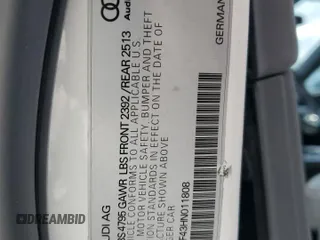 2017 Audi A4 Prestige with VIN WAUFNAF43HN011808, listed as a Copart auction lot 46702035 with 98,205 mi miles and Salvage Title. Bid and sale history available at carsss.com. Image 14.