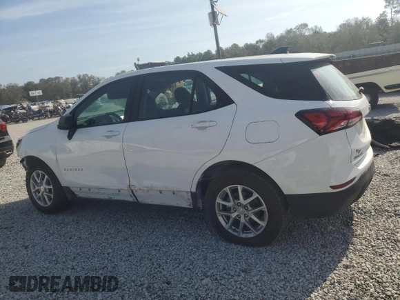 2023 Chevrolet Equinox LS with VIN 3GNAX5EG3PL259279, listed as a Copart auction lot 78233414 with 57,372 mi miles and Salvage title. Bid and sale history available at DreamBid. Image 2.