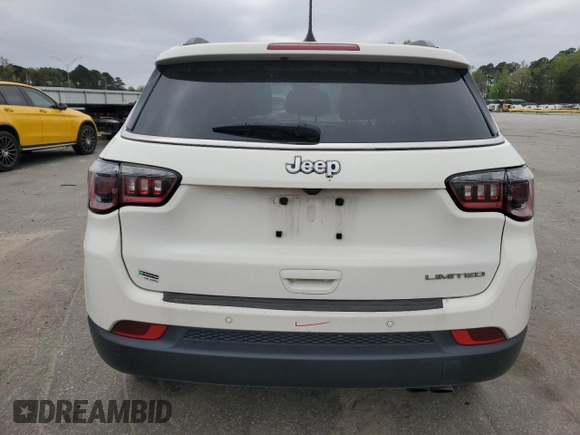 2021 Jeep Compass Limited with VIN 3C4NJCCB2MT564274, listed as a Copart auction lot 51607325 with 80,047 mi miles and Salvage Title. Bid and sale history available at carsss.com. Image 6.