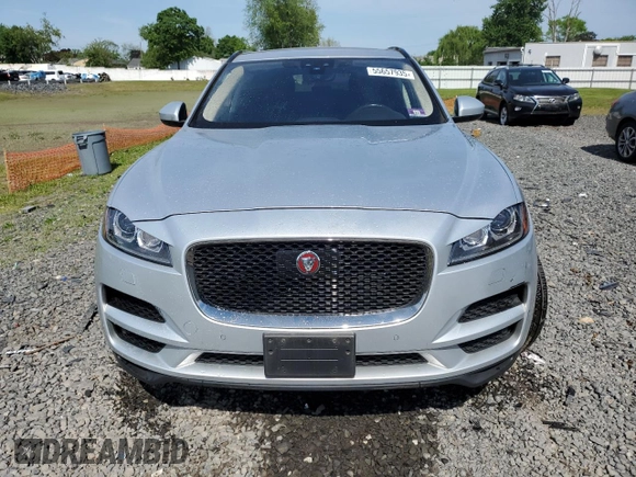 2019 Jaguar F-Pace 25t Premium with VIN SADCJ2FX5KA355404, listed as a Copart auction lot 55657935 with 56,832 mi miles and Salvage title. Bid and sale history available at DreamBid. Image 5.