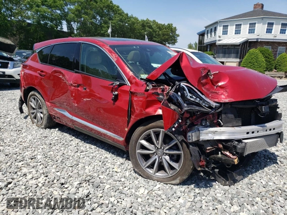 2021 Acura RDX Technology with VIN 5J8TC2H57ML014600, listed as a Copart auction lot 60658165 with Not provided miles and Salvage title. Bid and sale history available at DreamBid. Image 4.