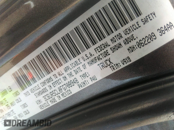 2015 Ram 2500 Tradesman с VIN 3C6UR5CL0FG708948, выставлен на аукционе IAAI как лот 42511733 с пробегом 90 885 миль миль и . История ставок и продаж доступна на DreamBid. Изображение 9.