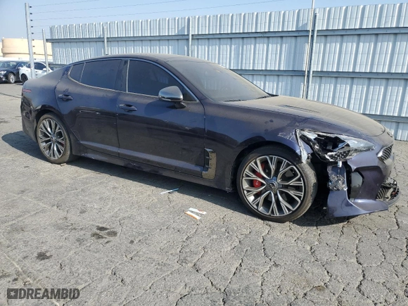 2020 Kia Stinger GT with VIN KNAE35LC0L6086859, listed as a Copart auction lot 58713924 with 38,837 mi miles and Salvage Title. Bid and sale history available at carsss.com. Image 4.