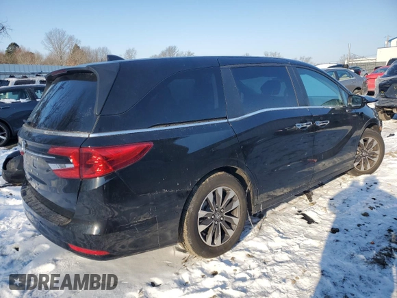 2024 Honda Odyssey EX-L с VIN 5FNRL6H66RB074824, выставлен на аукционе Copart как лот 89357205 с пробегом 4 807 миль миль и Списание • Salvage title. История ставок и продаж доступна на DreamBid. Изображение 3.