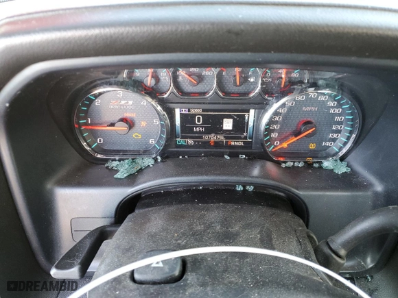 2017 Chevrolet Silverado 1500 LTZ with VIN 3GCUKSEC5HG500639, listed as a Copart auction lot 44865935 with 107,047 mi miles and Salvage Title. Bid and sale history available at carsss.com. Image 9.