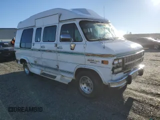 1994 Chevrolet Chevy Van z VIN 1GBEG25KXRF155175, wystawiony jako Copart lot #46681995 z przebiegiem 217 446 mil mil oraz Szkoda całkowita • Salvage title. Historia ofert i sprzedaży dostępna na DreamBid. Obrazek 4.