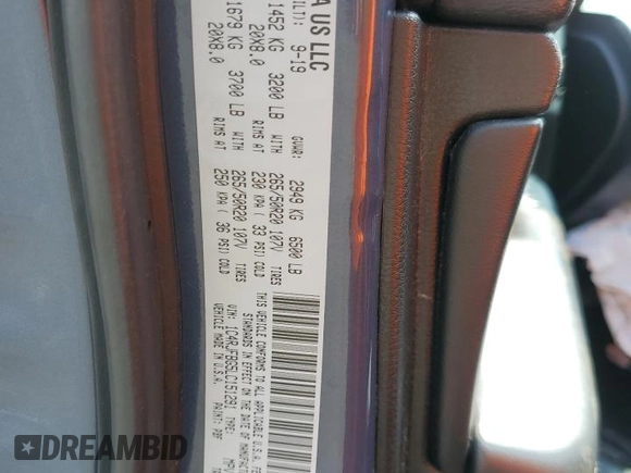 2020 Jeep Grand Cherokee Limited with VIN 1C4RJFBG5LC151291, listed as a Copart auction lot 50994485 with 44,540 mi miles and Non repairable. Bid and sale history available at DreamBid. Image 13.