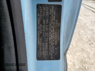 2010 Hyundai Accent GS z VIN KMHCM3AC4AU152803, wystawiony jako Copart lot #57549265 z przebiegiem 131 396 mil mil oraz Szkoda całkowita • Salvage title. Historia ofert i sprzedaży dostępna na DreamBid. Obrazek 12.