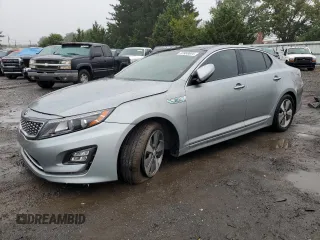 2014 Kia Optima Hybrid EX with VIN KNAGN4AD4E5073906, listed as a Copart auction lot 72960004 with 123,453 mi miles and Salvage Title. Bid and sale history available at carsss.com. Image 1.