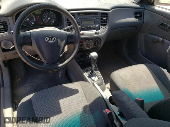 2008 Kia Rio LX with VIN KNADE123X86317693, listed as a Copart auction lot 52608305 with 72,488 mi miles and Salvage Title. Bid and sale history available at carsss.com. Image 8.