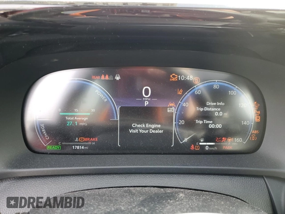 2023 Toyota Crown Platinum with VIN JTDAFAAFXP3000544, listed as a Copart auction lot 44409235 with 17,814 mi miles and Salvage Title. Bid and sale history available at DreamBid. Image 9.