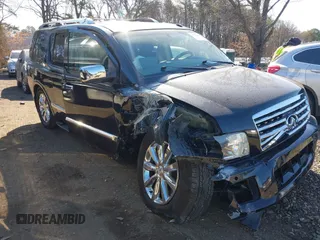 2008 Infiniti QX56 with VIN 5N3AA08C18N913450, listed as a IAAI auction lot 41878022 with 111,365 mi miles and . Bid and sale history available at carsss.com. Image 1.