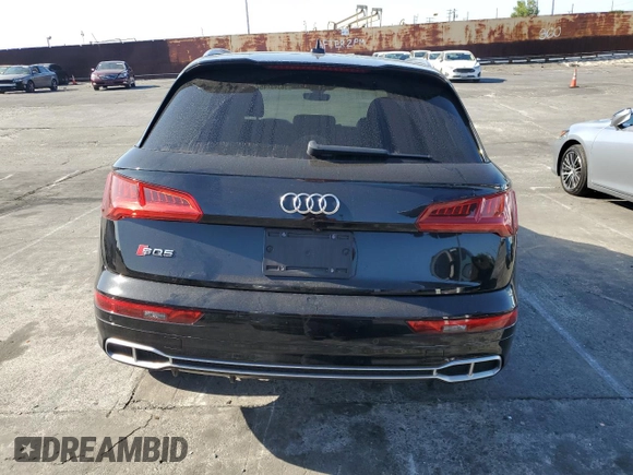 2018 Audi SQ5 Premium Plus with VIN WA1A4AFY3J2138336, listed as a Copart auction lot 56343445 with 45,763 mi miles and Salvage title. Bid and sale history available at DreamBid. Image 6.