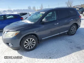2014 Nissan Pathfinder S with VIN 5N1AR2MM2EC671173, listed as a Copart auction lot 46240595 with 212,151 mi miles and Clean Title. Bid and sale history available at carsss.com. Image 1.