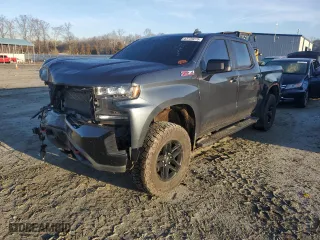 2019 Chevrolet Silverado 1500 LT Trail Boss with VIN 3GCPYFED0KG197983, listed as a Copart auction lot 43739275 with 91,354 mi miles and Salvage Title. Bid and sale history available at carsss.com. Image 1.