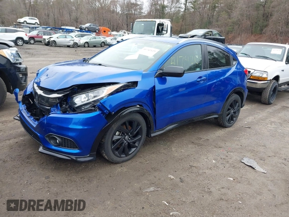2022 Honda HR-V Sport with VIN 3CZRU6H18NM704652, listed as a IAAI auction lot 41742125 with 31,992 mi miles. Bid and sale history available at carsss.com. Image 17.