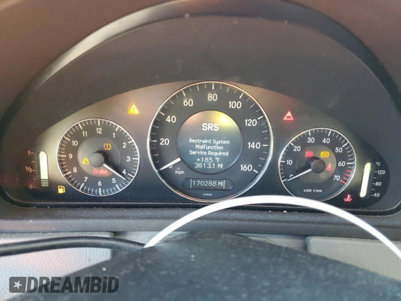 2009 Mercedes-Benz CLK-Class 3.5L with VIN WDBTK56F19T101462, listed as a Copart auction lot 78019244 with 170,288 mi miles and Salvage Title. Bid and sale history available at carsss.com. Image 9.