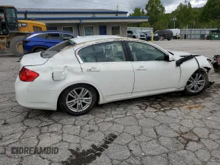 2012 Infiniti G25 x with VIN JN1DV6AR7CM861436, listed as a Copart auction lot 74043394 with Not Provided miles and Salvage Title. Bid and sale history available at DreamBid. Image 3.