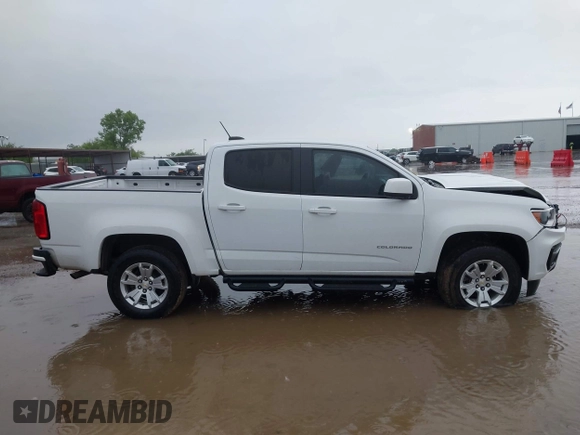 2022 Chevrolet Colorado 2WD LT with VIN 1GCGSCEN9N1182474, listed as a IAAI auction lot 42198842 with 83,484 mi miles and . Bid and sale history available at DreamBid. Image 13.