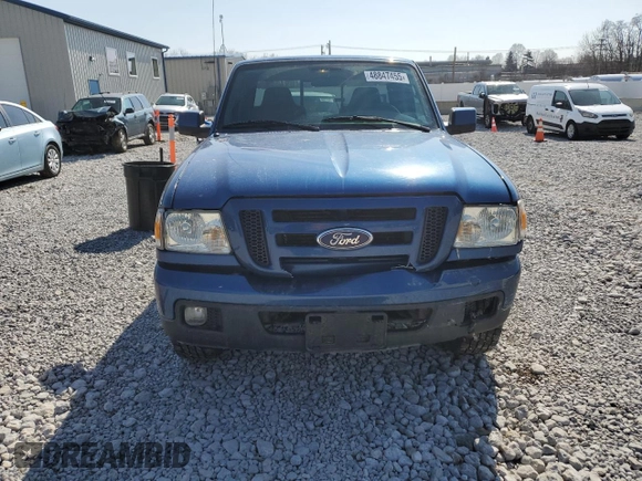 2007 Ford Ranger XL with VIN 1FTYR11E27PA50893, listed as a Copart auction lot 48847455 with 113,347 mi miles and Salvage Title. Bid and sale history available at carsss.com. Image 5.
