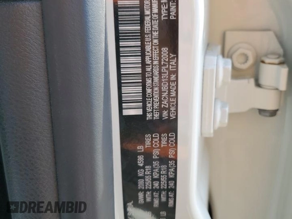 2020 Jeep Renegade Limited with VIN ZACNJBD13LPL72008, listed as a Copart auction lot 49093345 with 33,515 mi miles and Salvage title. Bid and sale history available at DreamBid. Image 13.
