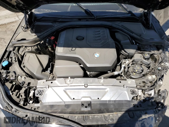 2023 BMW 2 Series 230i with VIN 3MW23CM05P8D12873, listed as a Copart auction lot 71322464 with 24,454 mi miles and Salvage Title. Bid and sale history available at carsss.com. Image 12.