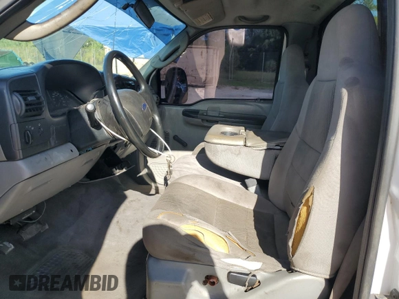 2006 Ford F-250 XL with VIN 1FTSF21P16ED54023, listed as a Copart auction lot 62515915 with 208,888 mi miles and Salvage title. Bid and sale history available at DreamBid. Image 7.