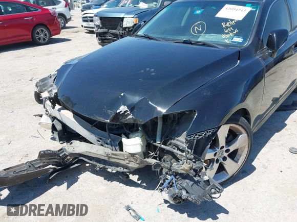 2007 Lexus IS 250 with VIN JTHBK262075046771, listed as a IAAI auction lot 42094243 with 225,879 mi miles and . Bid and sale history available at DreamBid. Image 6.