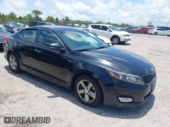 2015 Kia Optima LX z VIN KNAGM4A77F5651513, wystawiony jako IAAI lot #42385705 z przebiegiem 144 111 mil mil oraz . Historia ofert i sprzedaży dostępna na DreamBid. Obrazek 1.
