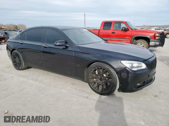 2015 BMW 7 Series 750Li xDrive z VIN WBAYF8C54FD654540, wystawiony jako Copart lot #49346035 z przebiegiem 98 336 mil mil oraz Szkoda całkowita • Salvage title. Historia ofert i sprzedaży dostępna na DreamBid. Obrazek 4.