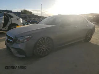 2017 Mercedes-Benz E-Class AMG E 43 with VIN WDDZF6EB3HA174398, listed as a Copart auction lot 85002554 with 91,307 mi miles and Clean Title. Bid and sale history available at carsss.com. Image 1.