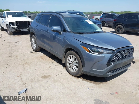 2023 Toyota Corolla Cross LE with VIN 7MUCAAAGXPV045651, listed as a IAAI auction lot 42006289 with 23,282 mi miles and . Bid and sale history available at DreamBid. Image 1.
