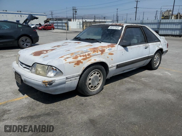 1988 Ford Mustang with VIN 1FABP41A6JF284130, listed as a Copart auction lot 60257045 with 38,867 mi miles and Clean title. Bid and sale history available at DreamBid. Image 1.