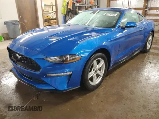 2021 Ford Mustang EcoBoost z VIN 1FA6P8TH5M5117612, wystawiony jako Copart lot #45970355 z przebiegiem 42 379 mil mil oraz Szkoda całkowita • Salvage title. Historia ofert i sprzedaży dostępna na DreamBid. Obrazek 1.