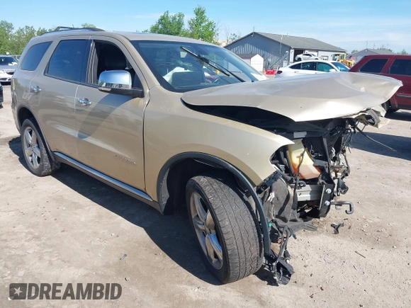2011 Dodge Durango Citadel with VIN 1D4RE5GG3BC599473, listed as a IAAI auction lot 42216934 with 151,418 mi miles and . Bid and sale history available at DreamBid. Image 1.