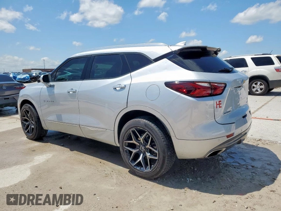 2019 Chevrolet Blazer Premier with VIN 3GNKBFRS4KS621836, listed as a Copart auction lot 54192215 with 107,979 mi miles and Clean title. Bid and sale history available at DreamBid. Image 2.