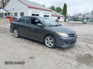 2013 Toyota Corolla L with VIN 2T1BU4EE0DC955319, listed as a IAAI auction lot 42210639 with 168,224 mi miles. Bid and sale history available at carsss.com. Image 1.