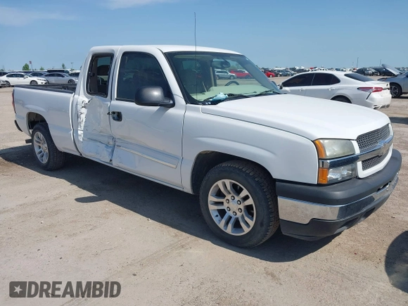 2005 Chevrolet Silverado 1500 LS with VIN 2GCEC19V751116258, listed as a IAAI auction lot 41890599 with 55,315 mi miles and . Bid and sale history available at DreamBid. Image 1.