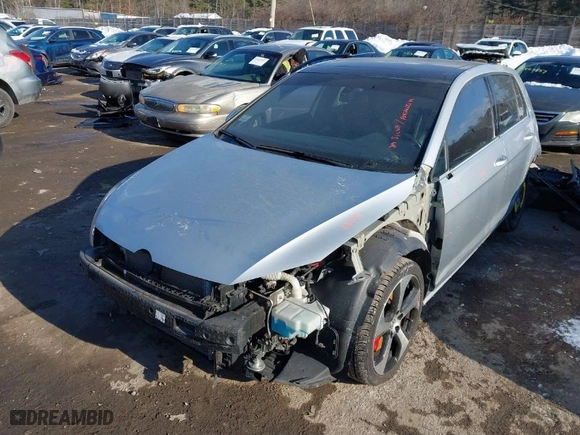 2017 Volkswagen Golf GTI S with VIN 3VW547AU9HM004803, listed as a IAAI auction lot 41385988 with 83,679 mi miles. Bid and sale history available at carsss.com. Image 2.
