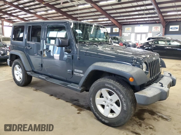 2018 Jeep Wrangler Unlimited Sport S with VIN 1C4HJWDG0JL801098, listed as a Copart auction lot 48181455 with 102,105 mi miles and Clean Title. Bid and sale history available at DreamBid. Image 4.