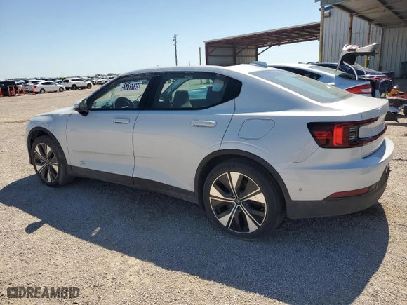 2023 Polestar 2 with VIN YSMED3KA7PL143137, listed as a Copart auction lot 51715155 with 0 mi miles and Non Repairable. Bid and sale history available at carsss.com. Image 2.