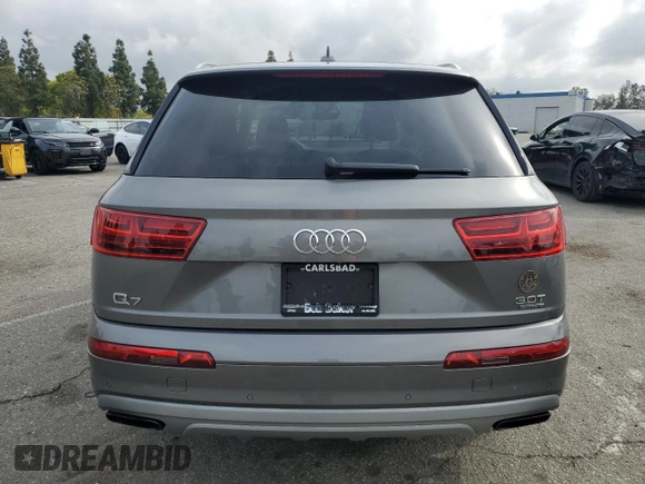 2017 Audi Q7 Premium Plus with VIN WA1LAAF78HD027417, listed as a Copart auction lot 50961825 with 122,053 mi miles and Salvage Title. Bid and sale history available at carsss.com. Image 6.