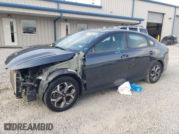 2019 Kia Forte LXS with VIN 3KPF24AD6KE120411, listed as a Copart auction lot 57106205 with 115,762 mi miles and Salvage title. Bid and sale history available at DreamBid. Image 1.