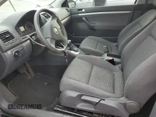 2009 Volkswagen Rabbit S with VIN WVWBB71K89W037593, listed as a Copart auction lot 74941614 with 51,645 mi miles and Salvage title. Bid and sale history available at DreamBid. Image 7.